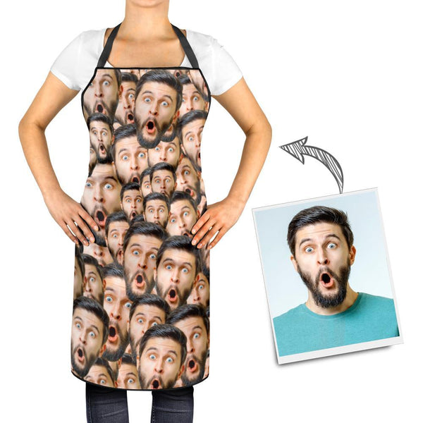 Mother's Day Gift - Custom Face Mash Photo Apron