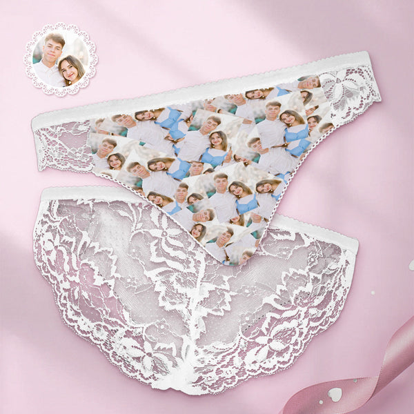Custom Women Lace Panty Photo Collage Sexy Panties - MyFaceBoxer