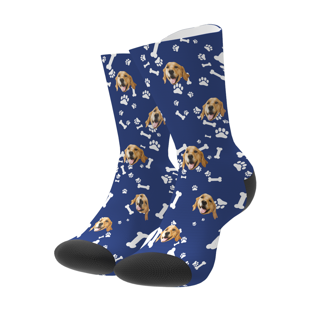 My Face Boxer - Custom Dog Crew Socks-For Man, Woman, Kid& Valentine's Day  Gifts For Him Multiple Colour